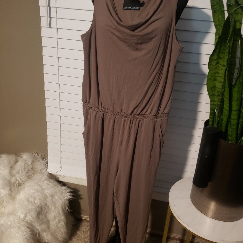 Cynthia Rowley large one piece stretch jumpsuit